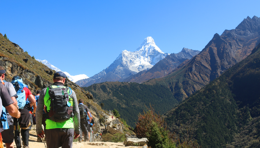 The base of the Highest Mountain in the world