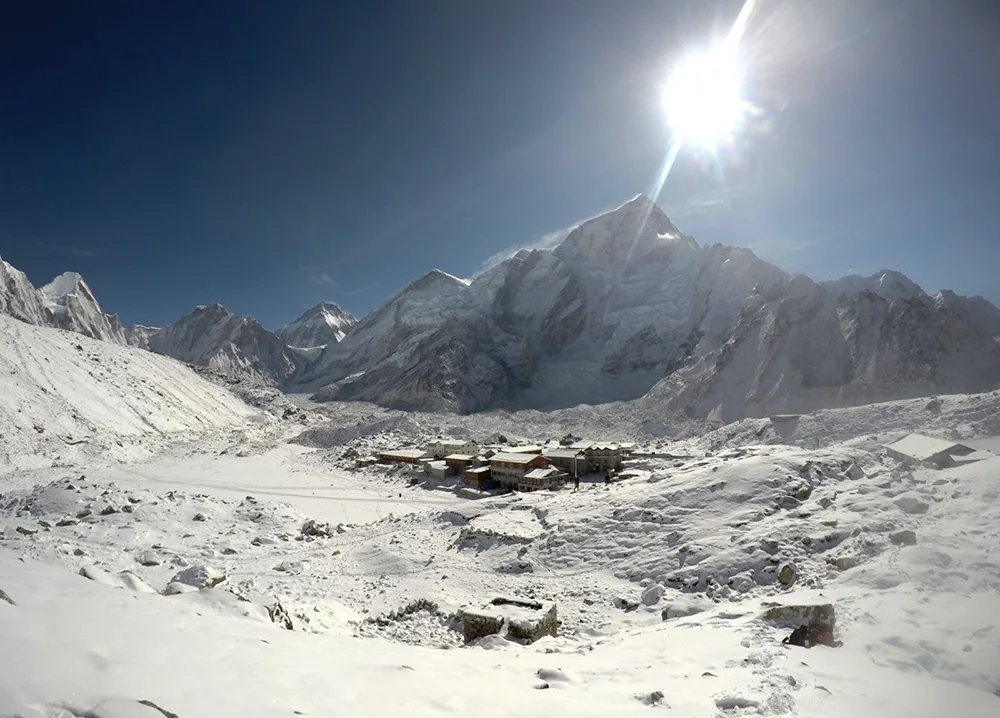 Gorakshep During the Everest Base camp trek in December 2018.