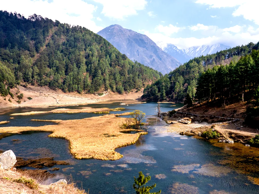 Titi Lake, located in the Annapurna Sanctuary