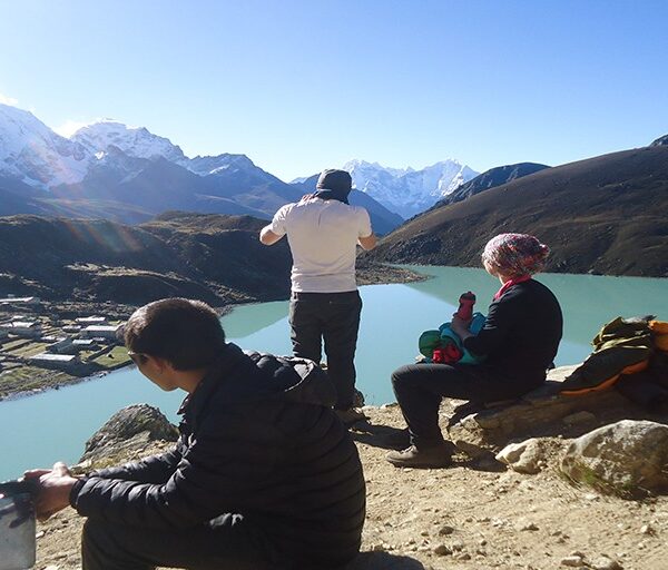 The magical Gokyo lake view from above