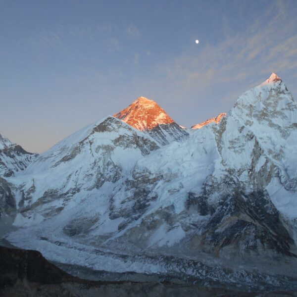 Who wouldn't be excited by the thought of arriving at the mountain's base camp?
