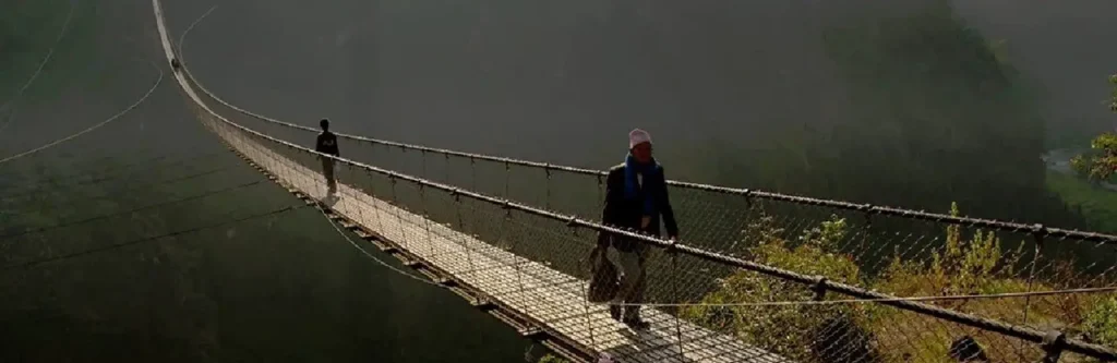 nepal suspension bridge