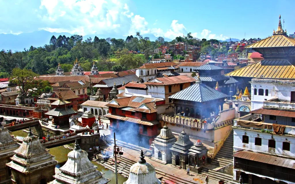 Ancient Temple Of Pashupatinath On The Bagmati River