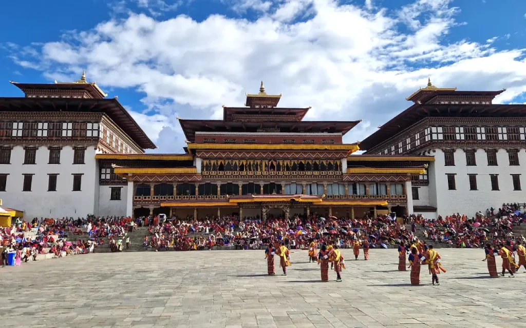 Crowds Gathered In Festive Spirit For Thimphu Tsechu Celebrations