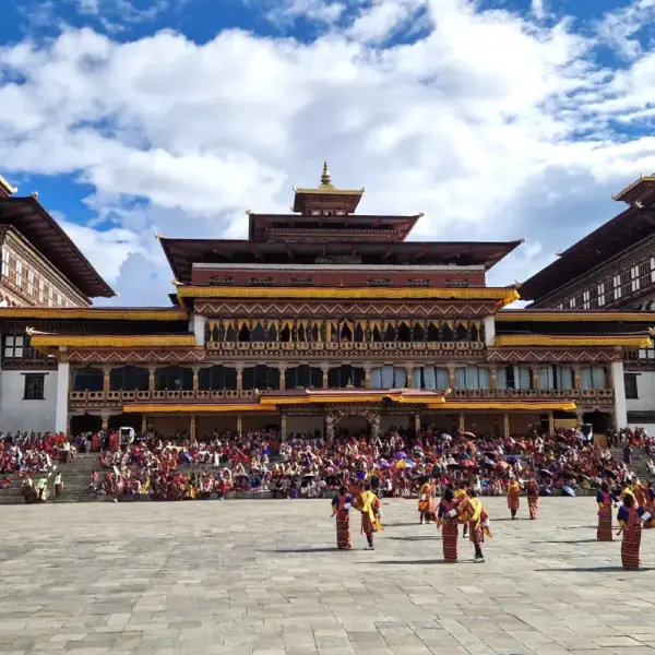 Crowds gathered in festive spirit for Thimphu Tsechu celebrations