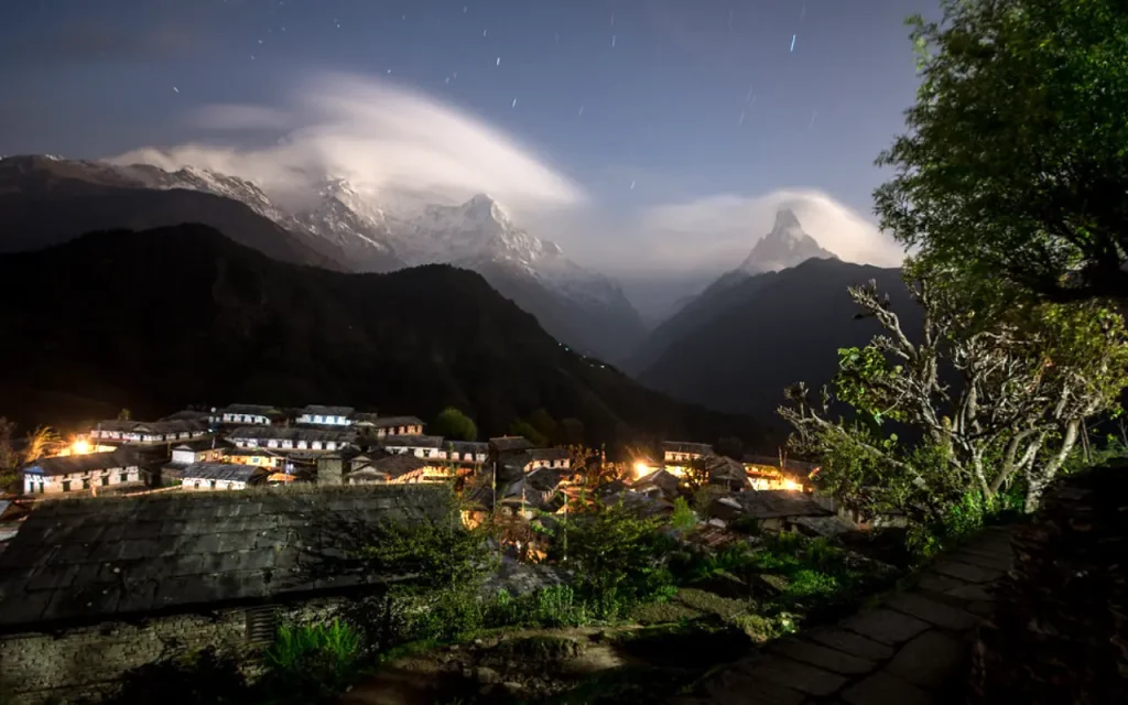 Ghandruk Village, Beautifully Surrounded By Himalayan Peaks