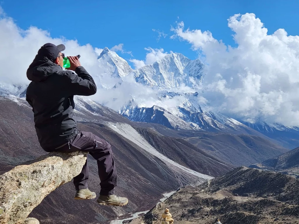Photo Of Life Himalaya Trekking'S Guide In Dingboche Rest Day Observing The Mountains In Ebc Trek