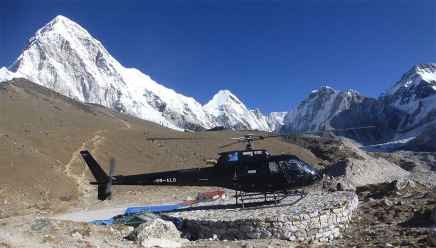 Everest Base Camp Helicopter Return Trek