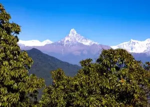 Machhapuchhare view from australian base camp nepal