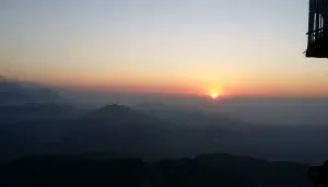 Sonnenaufgang vom Aussichtspunkt Nagarkot