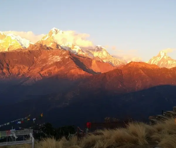Sunrise-view-poon-hill-Short-Annapurna-Trek-with-Rafting