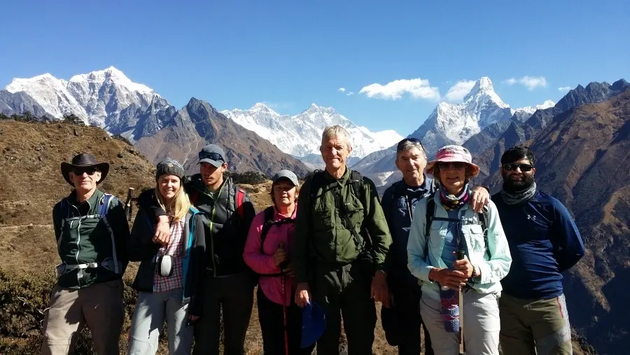 Tengboche Everest Himalaya panorama EBC Island Peak climbing