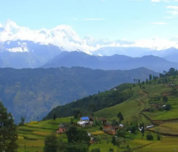 traditional-village-with-back-view-of-Himalayan-range-2